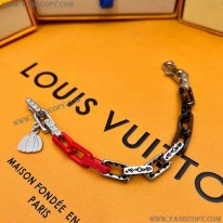ルイヴィトン 偽物 LV × 草間彌生 ブラスレモノグラム チェーン M0976M