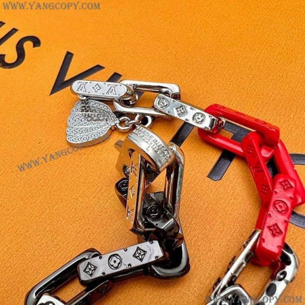 ルイヴィトン 偽物 LV × 草間彌生 ブラスレモノグラム チェーン M0976M