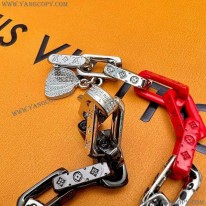 ルイヴィトン 偽物 LV × 草間彌生 ブラスレモノグラム チェーン M0976M