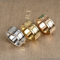 ブルガリ スーパーコピー ロゴリング ダイヤ付き 指輪 Bub56163