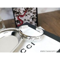 グッチ 偽物 Blind For Love シルバーブレスレット guv09498