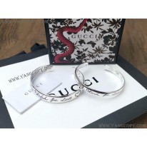 グッチ 偽物 Blind For Love シルバーブレスレット guv09498