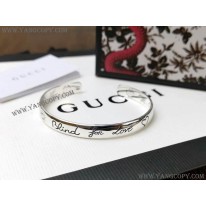 グッチ 偽物 Blind For Love シルバーブレスレット guv09498