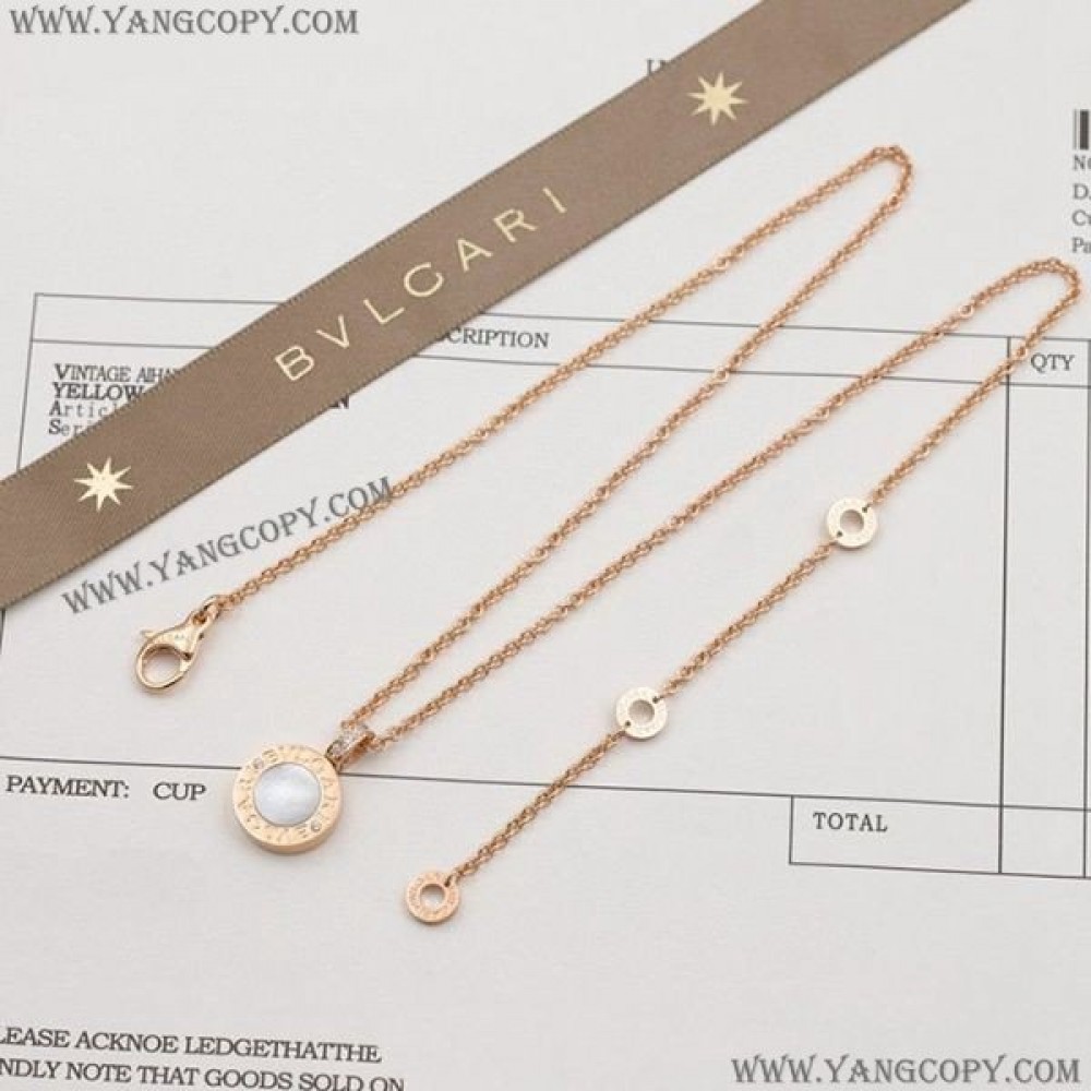 ブルガリ 偽物 18K ゴールド ネックレス Buq91004