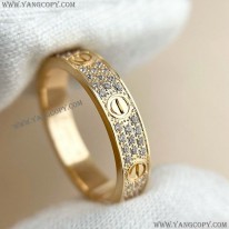 カルティエ 偽物 LOVE ウェディング リング 、パヴェダイヤモンド kae19155