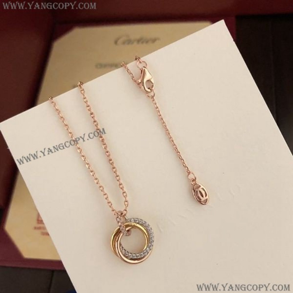 カルティエ スーパーコピー TRINITY ネックレス 18K ダイヤモンド kap60790