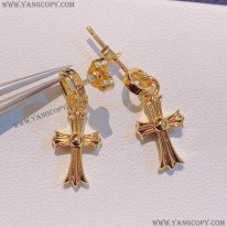 クロムハーツ コピー ピアス インボイス BABYFAT 22k ダイア ゴールド Kux60897