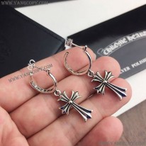 クロムハーツ 偽物 ピアス CROSS HOOP クロス フープ イヤリング Kud76446