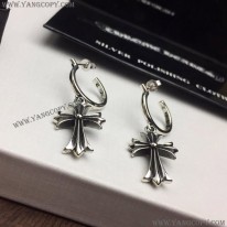 クロムハーツ 偽物 ピアス CROSS HOOP クロス フープ イヤリング Kud76446