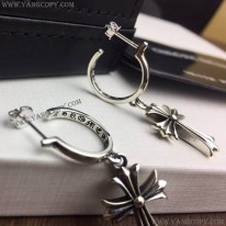 クロムハーツ 偽物 ピアス CROSS HOOP クロス フープ イヤリング Kud76446