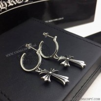 クロムハーツ 偽物 ピアス CROSS HOOP クロス フープ イヤリング Kud76446