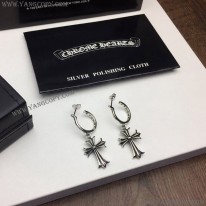 クロムハーツ 偽物 ピアス CROSS HOOP クロス フープ イヤリング Kud76446