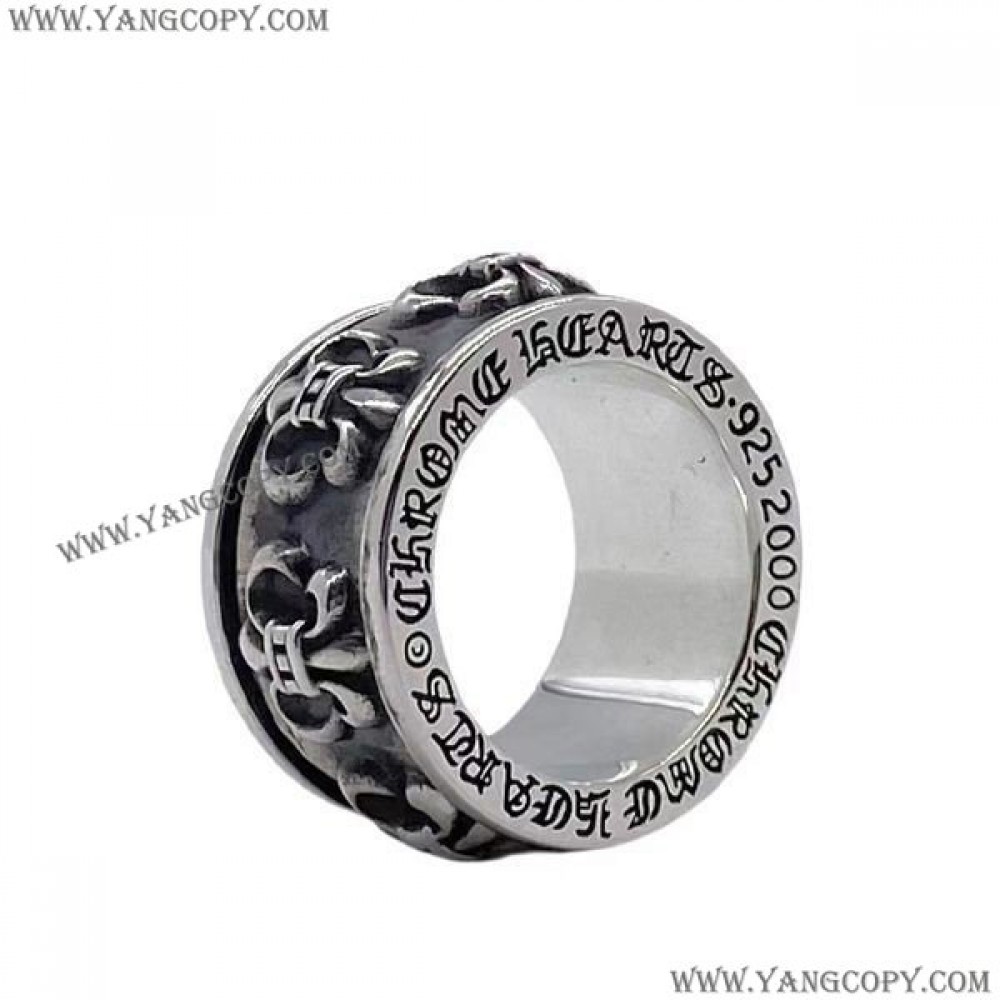 クロムハーツ 偽物 BSフレア FLEUR SPINNER RING スピナー リング Kus11776