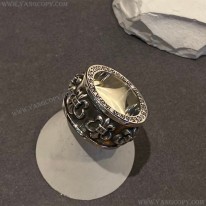 クロムハーツ 偽物 BSフレア FLEUR SPINNER RING スピナー リング Kus11776