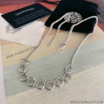 クロムハーツ 偽物 ネックレス ロールチェーン 925シルバー 16インチ Kuj28748