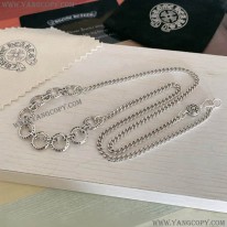 クロムハーツ 偽物 ネックレス ロールチェーン 925シルバー 16インチ Kuj28748