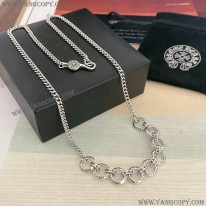 クロムハーツ 偽物 ネックレス ロールチェーン 925シルバー 16インチ Kuj28748