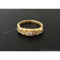 クロムハーツ 偽物 フローラル 22kGold ダイアモンド ゴールド リング Kue61439