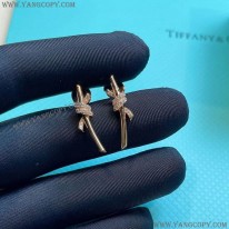 ティファニー スーパーコピー Knot ピアス 18K ダイヤモンド Tik30864