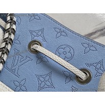 ルイヴィトン コピー ベラ マヒナレザー ショルダーバッグ ブルー M57856