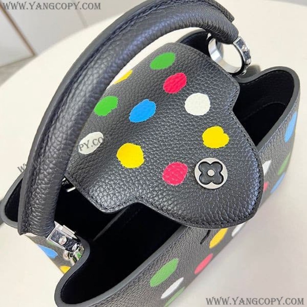 ルイヴィトン コピー LV×YK カプシーヌ BB ハンドバッグ ブラック vux76168