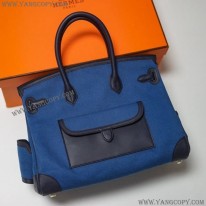 エルメス 偽物 バーキン カーゴ 35cm トワルアッシュ×スイフト ery58763