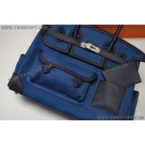 エルメス 偽物 バーキン カーゴ 35cm トワルアッシュ×スイフト ery58763
