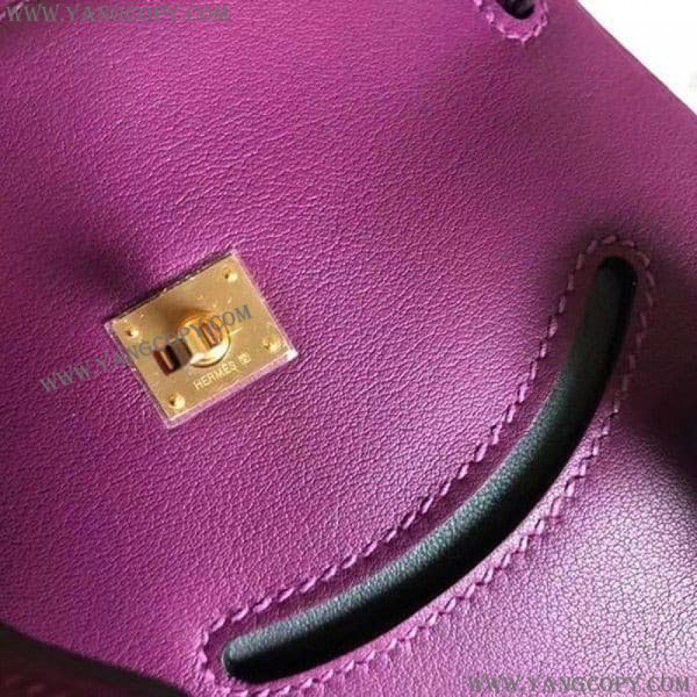 エルメス スーパーコピー ケリードール パープル ゴールド金具 erh10436