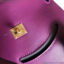 エルメス スーパーコピー ケリードール パープル ゴールド金具 erh10436