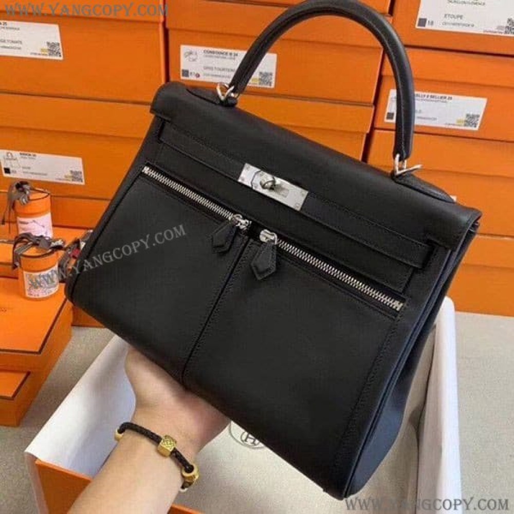 エルメス 偽物 ケリー 32cm 内縫トゴ シルバー金具 ern00792