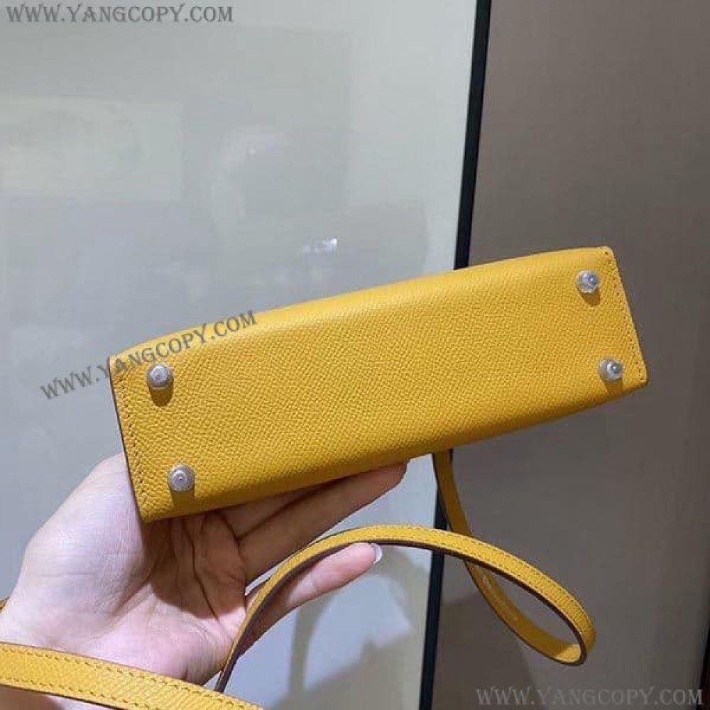 エルメス スーパーコピー ケリーミニ2 カザック エプソン シルバー金具 he19014