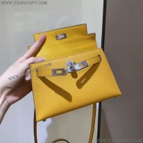 エルメス スーパーコピー ケリーミニ2 カザック エプソン シルバー金具 he19014