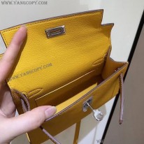 エルメス スーパーコピー ケリーミニ2 カザック エプソン シルバー金具 he19014