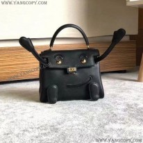 エルメス 偽物 ケリードール ブラック ゴールド金具 erp07693
