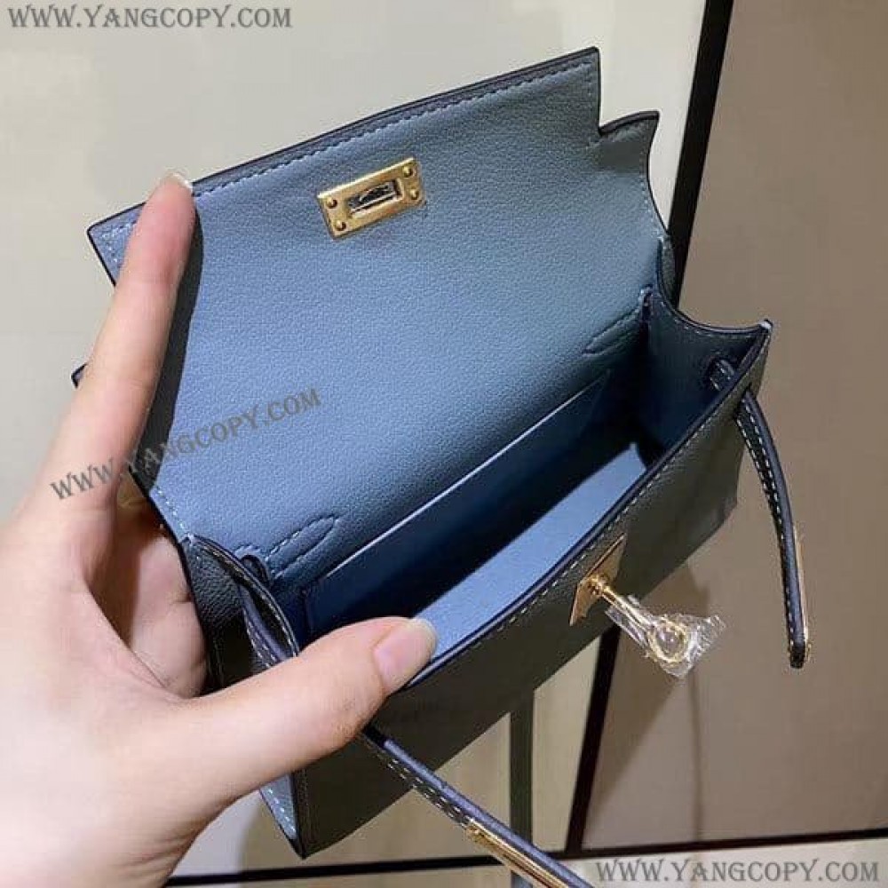 エルメス 偽物 ケリーミニ2 カザック エプソン シルバー金具 he1909