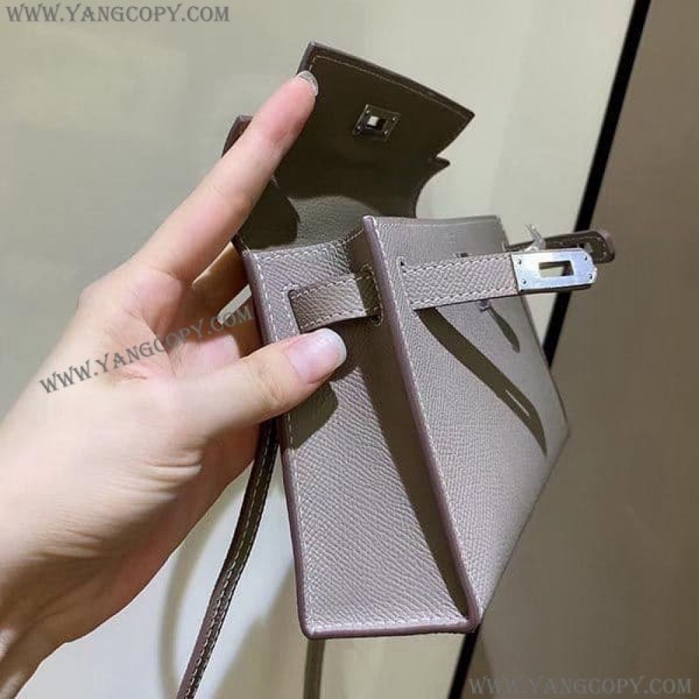 エルメス スーパーコピー N級 ケリーミニ2 カザック エプソン シルバー金具 he19012