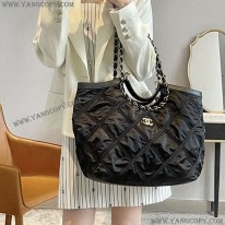 シャネル 偽物 マキシショッピングバッグ CCマーク ナイロン shx67252