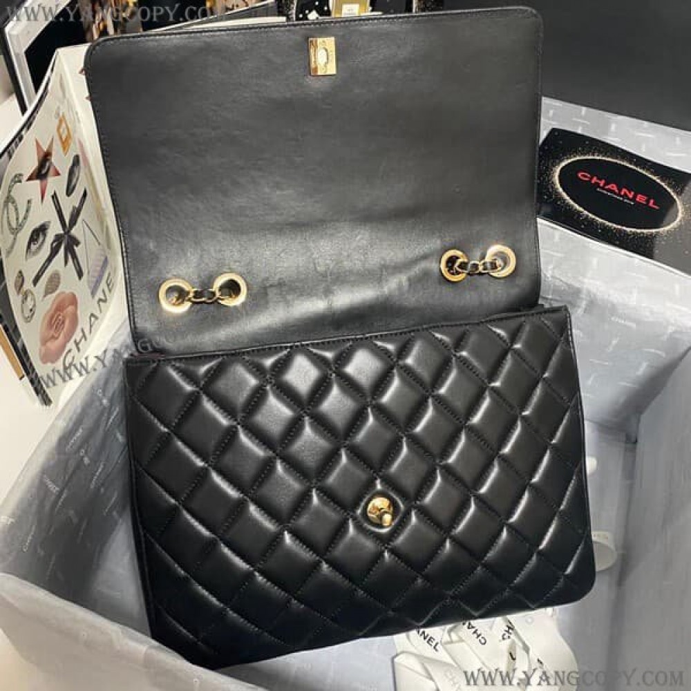 シャネル スーパーコピー 大人可愛い マトラッセトップハンドル フラップ バッグA58608