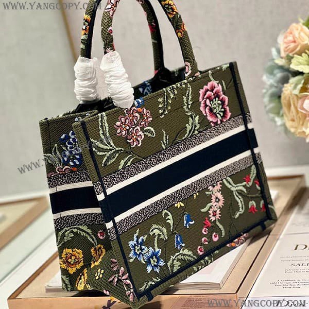 ディオール スーパーコピー ブックトート Petites Fleurs スモールバッグ dej41558