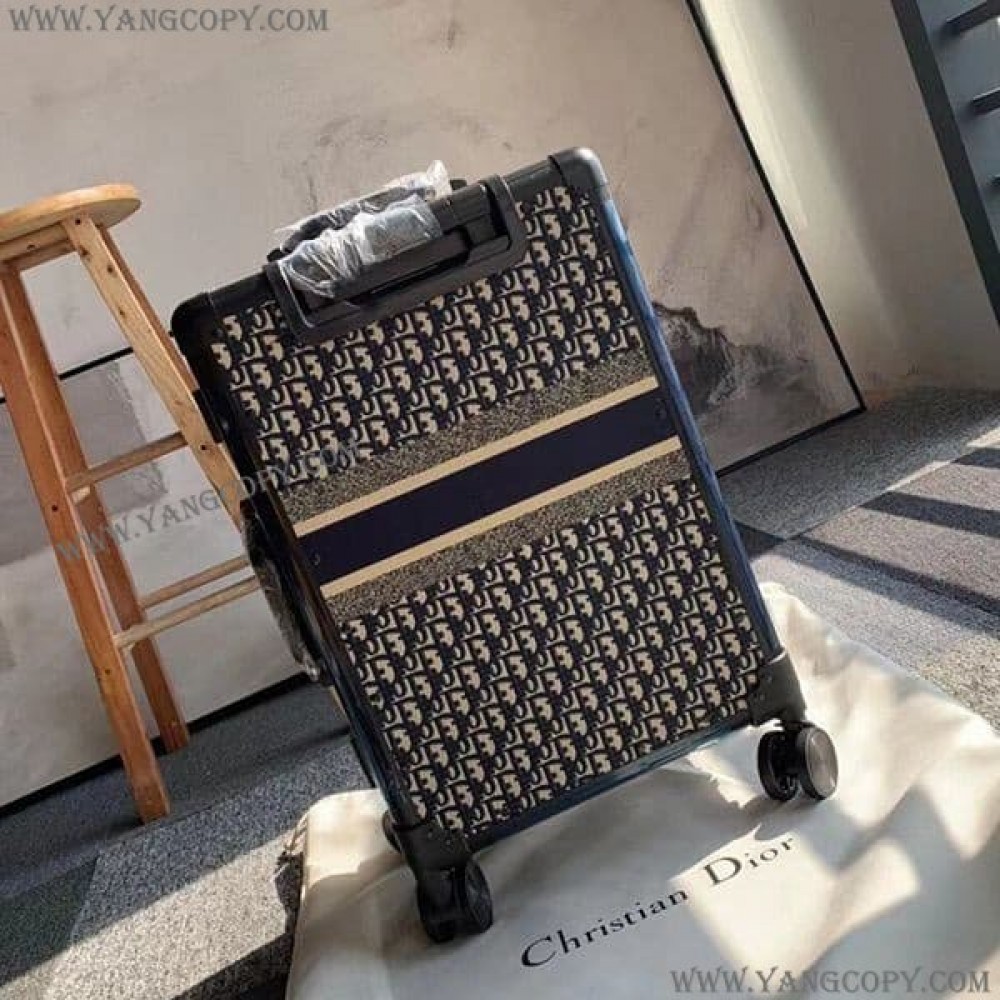 ディオール スーパーコピー スーツケース 重ね刺繍キャンバス deo49256