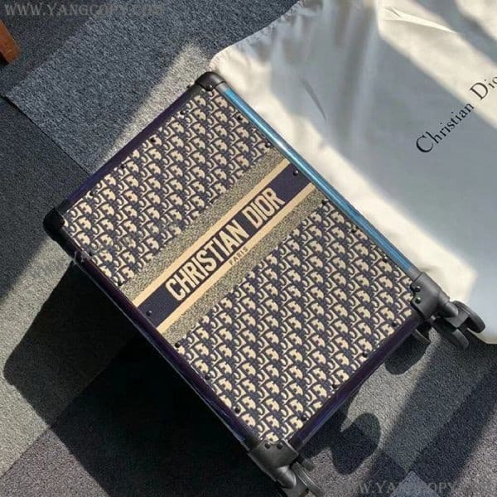 ディオール スーパーコピー スーツケース 重ね刺繍キャンバス deo49256