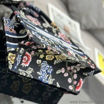 ディオール スーパーコピー ブックトート Dior Petites Fleurs刺繍 deb77065