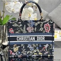 ディオール スーパーコピー ブックトート Dior Petites Fleurs刺繍 deb77065