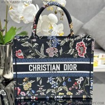 ディオール スーパーコピー ブックトート Dior Petites Fleurs刺繍 deb77065