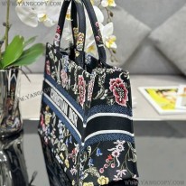 ディオール スーパーコピー ブックトート Dior Petites Fleurs刺繍 deb77065