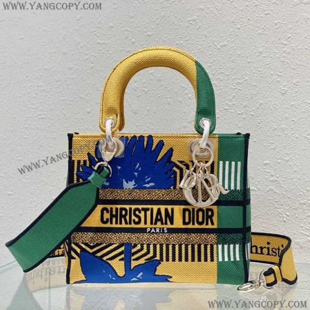 ディオール 偽物 MEDIUM LADY D-LITE BAG フラワーポップ 刺繍 def95705