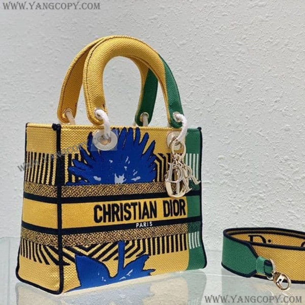 ディオール 偽物 MEDIUM LADY D-LITE BAG フラワーポップ 刺繍 def95705