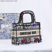 ディオール スーパーコピー ブックトート ミニバッグ ミレフルールの刺繍 dec14224