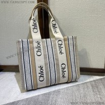 クロエ 偽物 woody nano tote ナノ キャンバストートバッグ chg85084