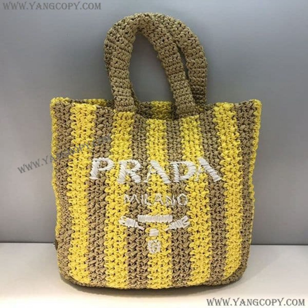 プラダ 偽物 ラフィアトート スモールサイズ pum47061